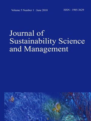 cover image of Journal of Sustainability Science and Management (JSSM) Vol.5, No.1